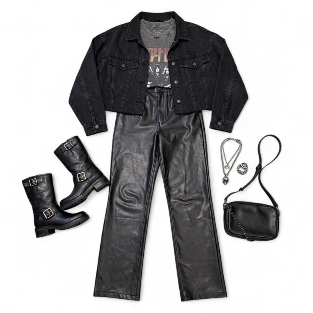 Abercrombie & Fitch faux leather pants
